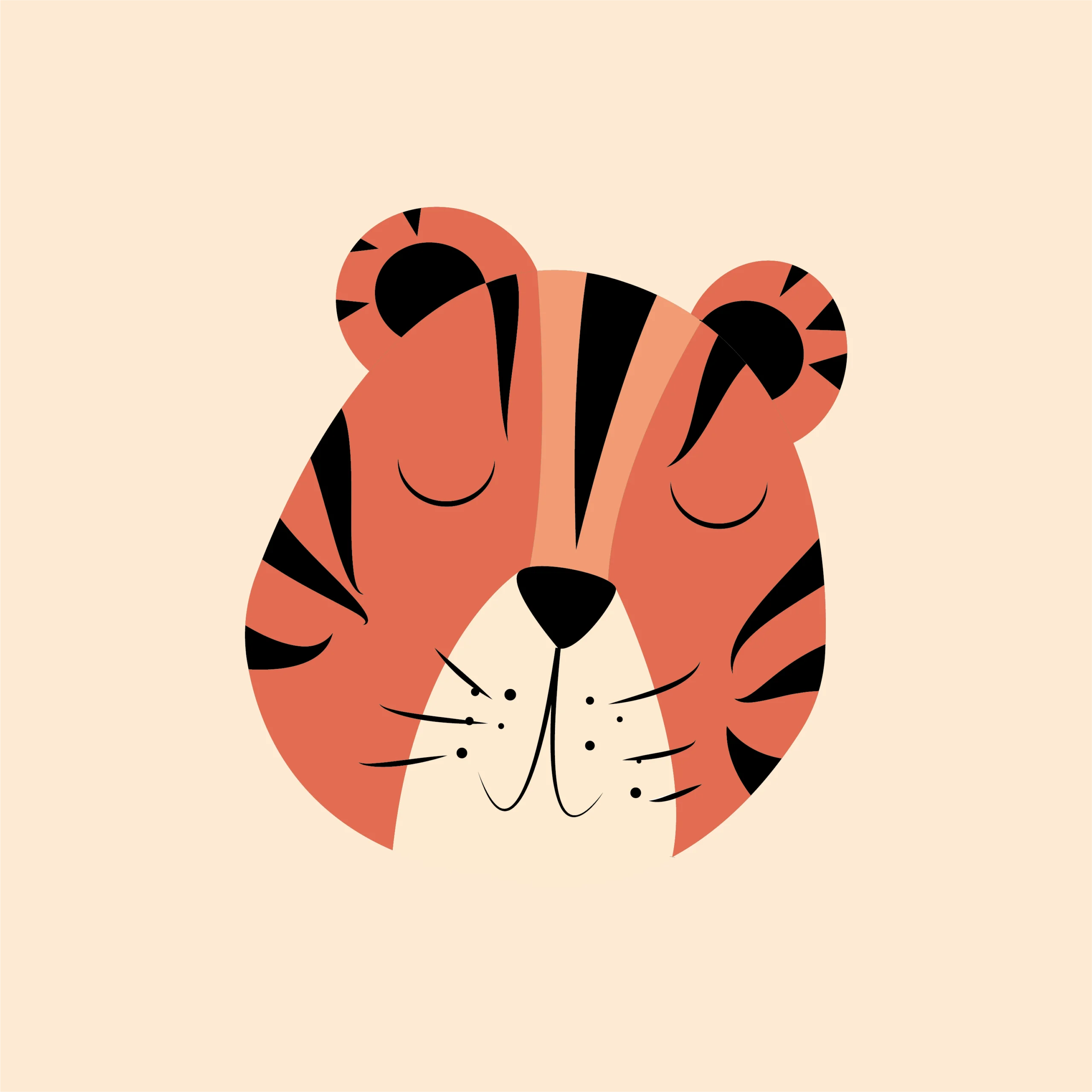 Création de logo et identité visuelle pour crèche à Toulouse - Projet Les Tigreaux par Célaco'm