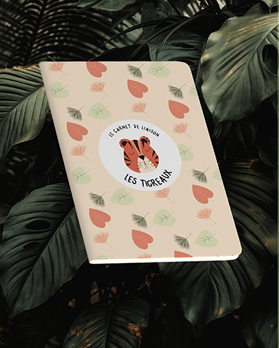 Modèle de carnet de liaison personnalisé pour éducateurs et parents - Design graphique enfance